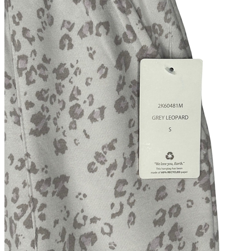 Hippie Rose Gray Leopard Print Jogger Sweat Pants Women's Size Small NWT - Picture 3 of 7
